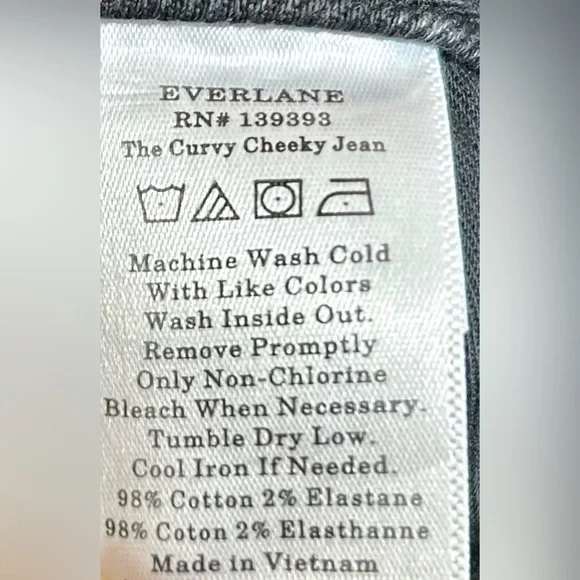 NWT Everlane High Rise ‘The Curvy Cheeky Jean,’ in Washed Black, 23 - Picture 10 of 14